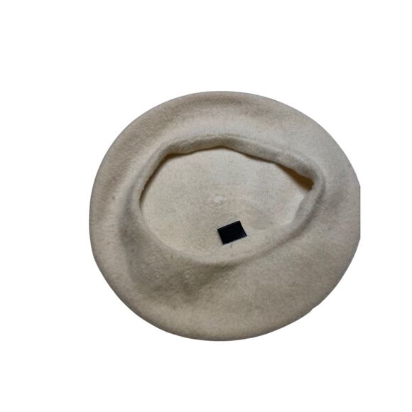 Womens Cream Wool Beret Hat Classic French Style Vintage Chic Winter European - Picture 3 of 7